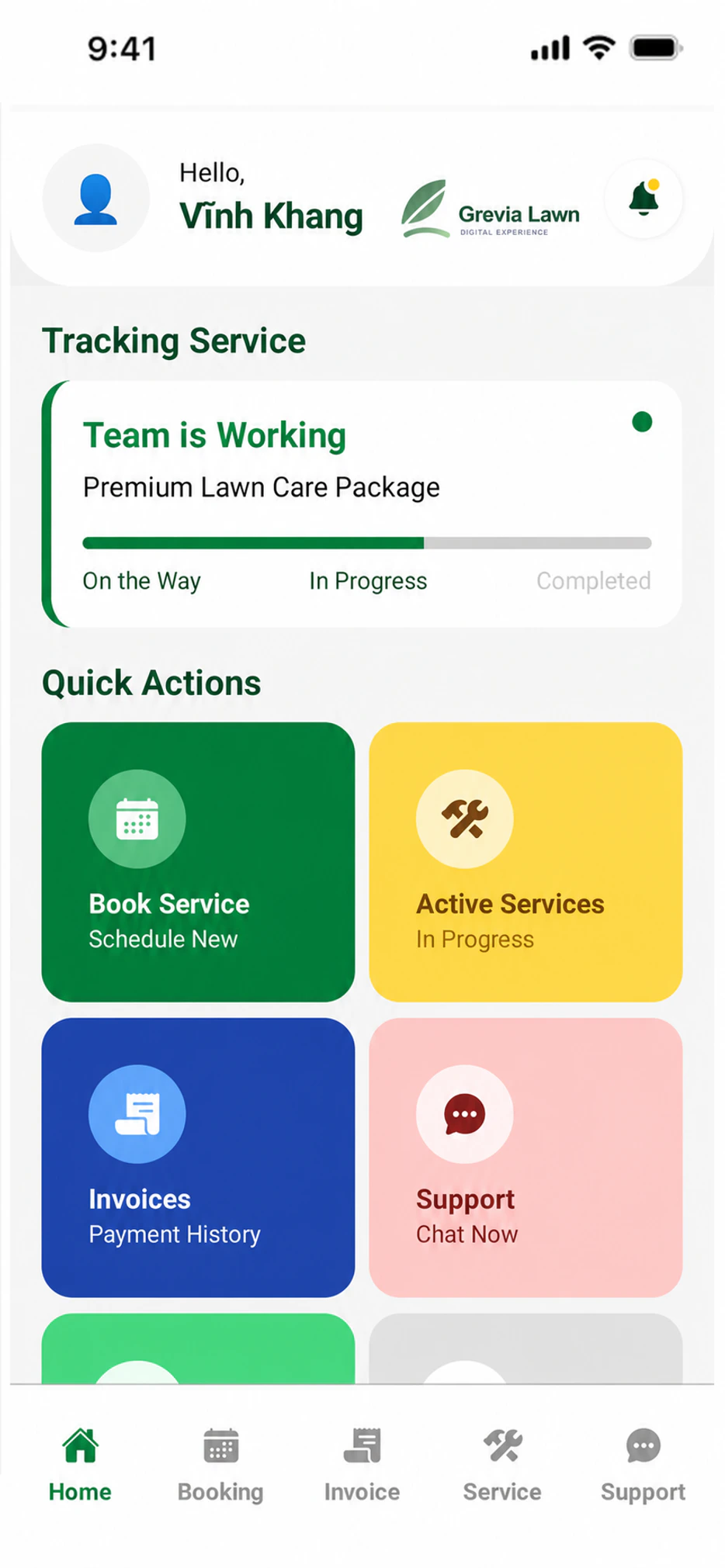 Phát triển ứng dụng di động SoftBuild Giao diện app Nivora Connect góc trái xa