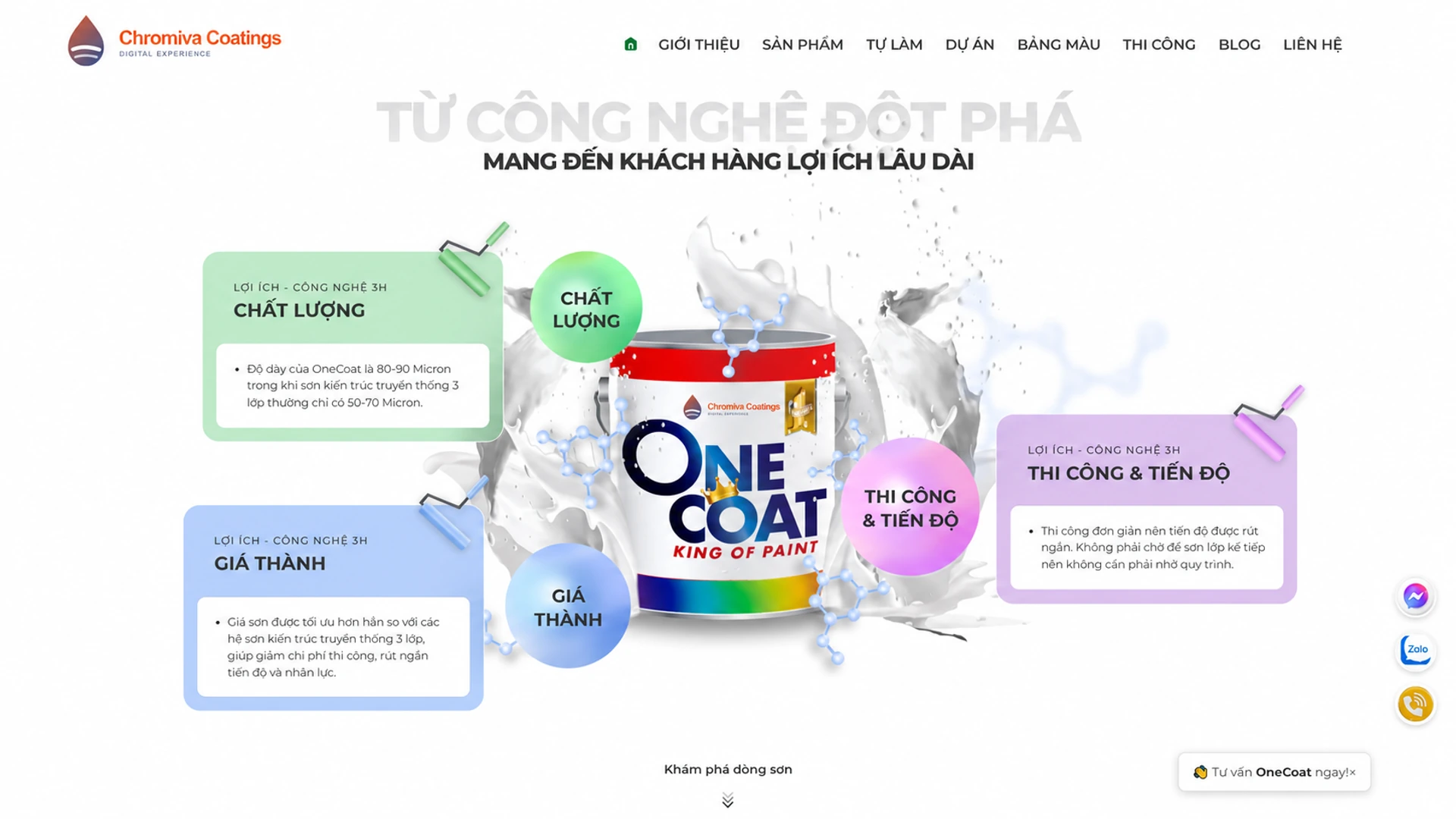 Giao diện website chuyên nghiệp - SoftBuild Giao diện website dự án mẫu 2 - Thiết kế bởi SoftBuild