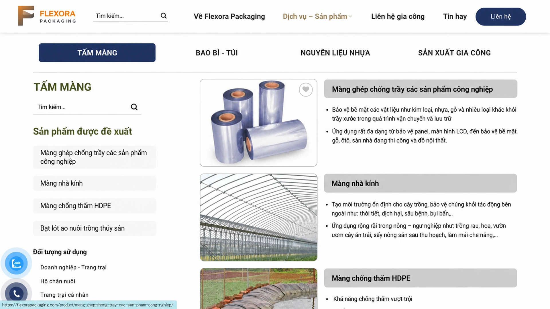 Giao diện website dự án mẫu 2 - Thiết kế bởi SoftBuild